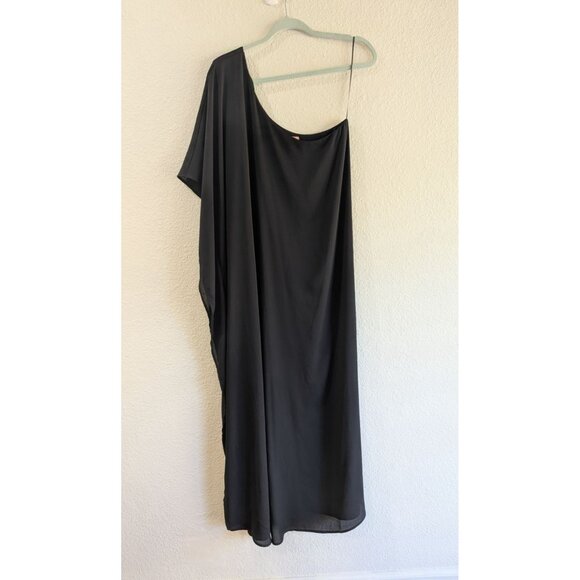 Show Me Your Mumu Black Tropez One-Shoulder Maxi Dress Size M - Picture 4 of 8